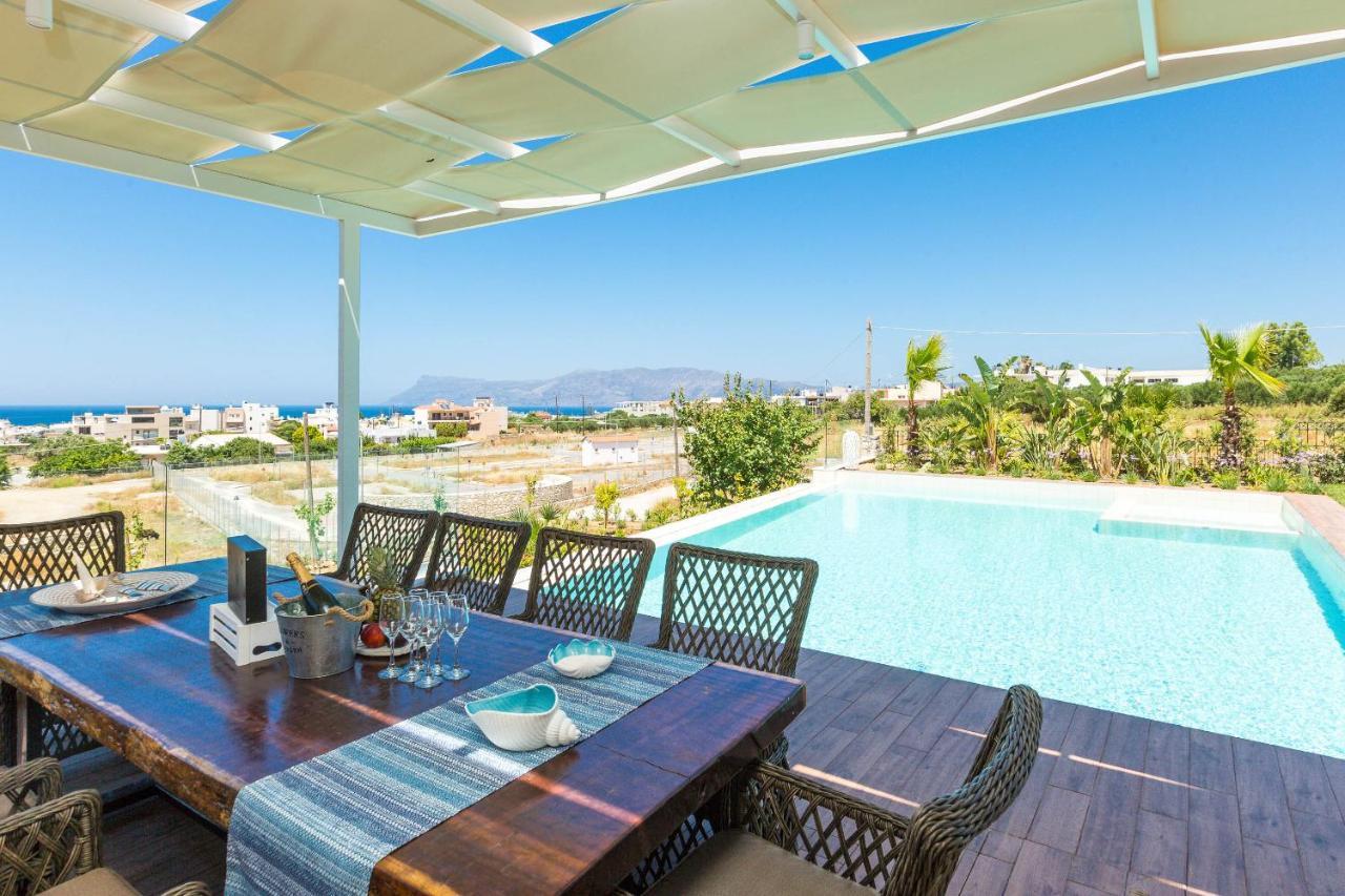 Villa Anemeli - Luxury Pool Villa With Gorgeous Seaview Kissamos Exterior photo