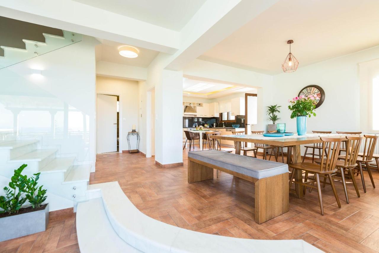 Villa Anemeli - Luxury Pool Villa With Gorgeous Seaview Kissamos Exterior photo