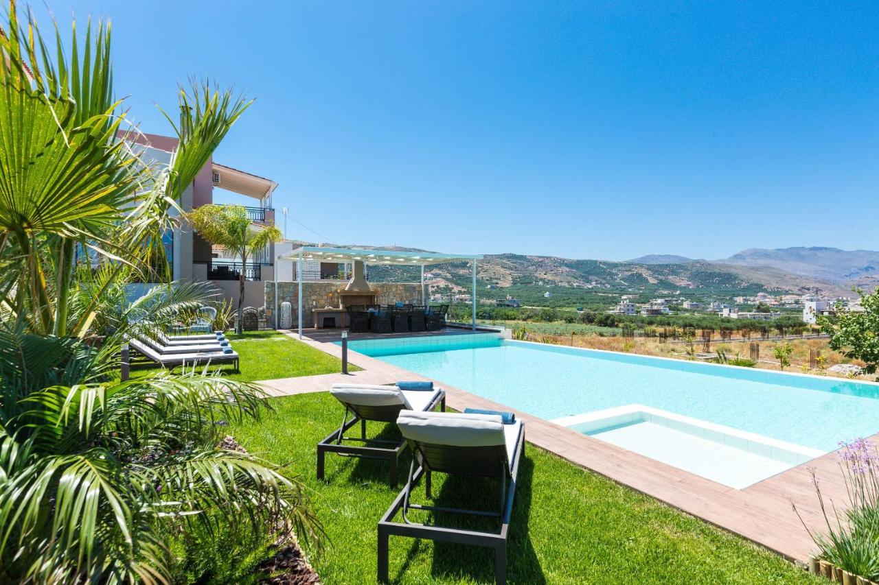 Villa Anemeli - Luxury Pool Villa With Gorgeous Seaview Kissamos Exterior photo